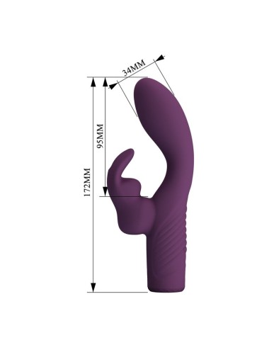 PRETTY LOVE - VIBRATEUR LAPIN RECHARGEABLE OLIVIA 10 FONCTIONS