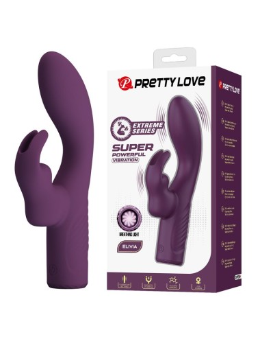 PRETTY LOVE - VIBRATEUR LAPIN RECHARGEABLE OLIVIA 10 FONCTIONS