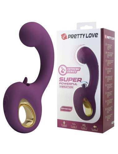 PRETTY LOVE - BRYNNLEE VIBRATEUR RECHARGEABLE AVEC STIMULATEUR ORAL 10 VIBRATIONS ET 5 FONCTIONS DE LÉCHAGE VIOLET
