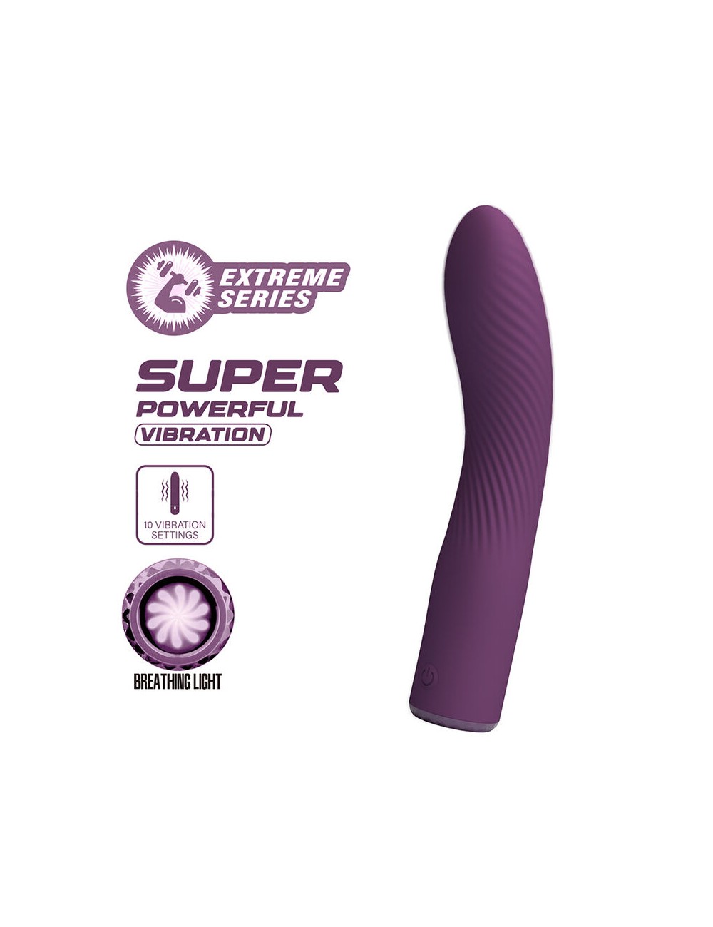 PRETTY LOVE - VIBRATEUR RECHARGEABLE KISSELL 10 FONCTIONS VIOLET