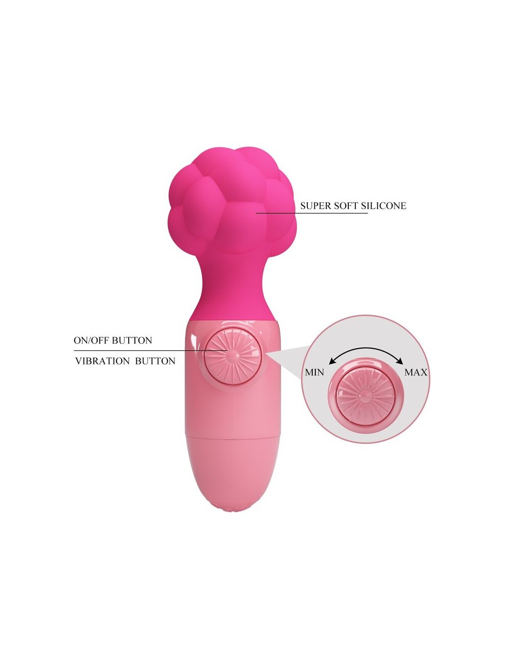 PRETTY LOVE - ANWEN MINI MASSEUR ROSE