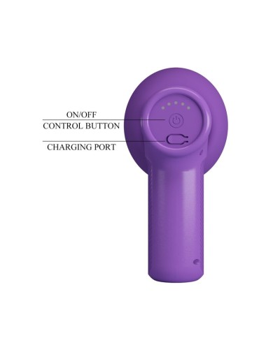 PRETTY LOVE - PISTOLET DE MASSAGE VITO À POUSSÉE 5 MODES VIOLET