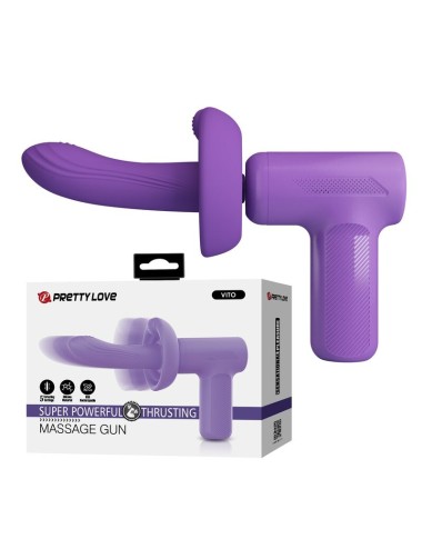 PRETTY LOVE - PISTOLET DE MASSAGE VITO À POUSSÉE 5 MODES VIOLET