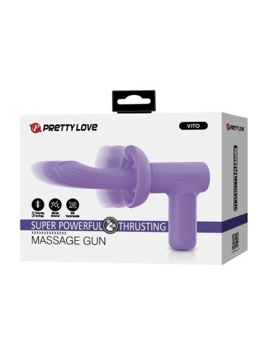 PRETTY LOVE - PISTOLET DE MASSAGE VITO À POUSSÉE 5 MODES VIOLET