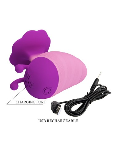 PRETTY LOVE - LITTLE BEE STIMULATEUR CLITORIAL RECHARGEABLE 7 MODES ROSE-VIOLET
