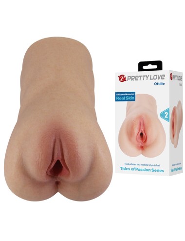 PRETTY LOVE - OTTILIE MASTURBATEUR VAGIN RÉALISTE EN SILICONE, COMPACT, NATUREL