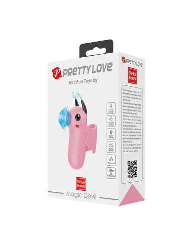 PRETTY LOVE - STIMULATEUR DE DOIGTS RECHARGEABLE MAGIC DEVIL ROSE