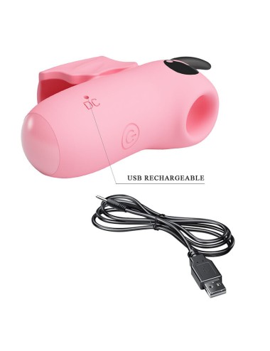 PRETTY LOVE - STIMULATEUR DE DOIGTS RECHARGEABLE MAGIC DEVIL ROSE
