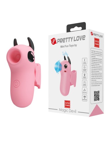 PRETTY LOVE - STIMULATEUR DE DOIGTS RECHARGEABLE MAGIC DEVIL ROSE