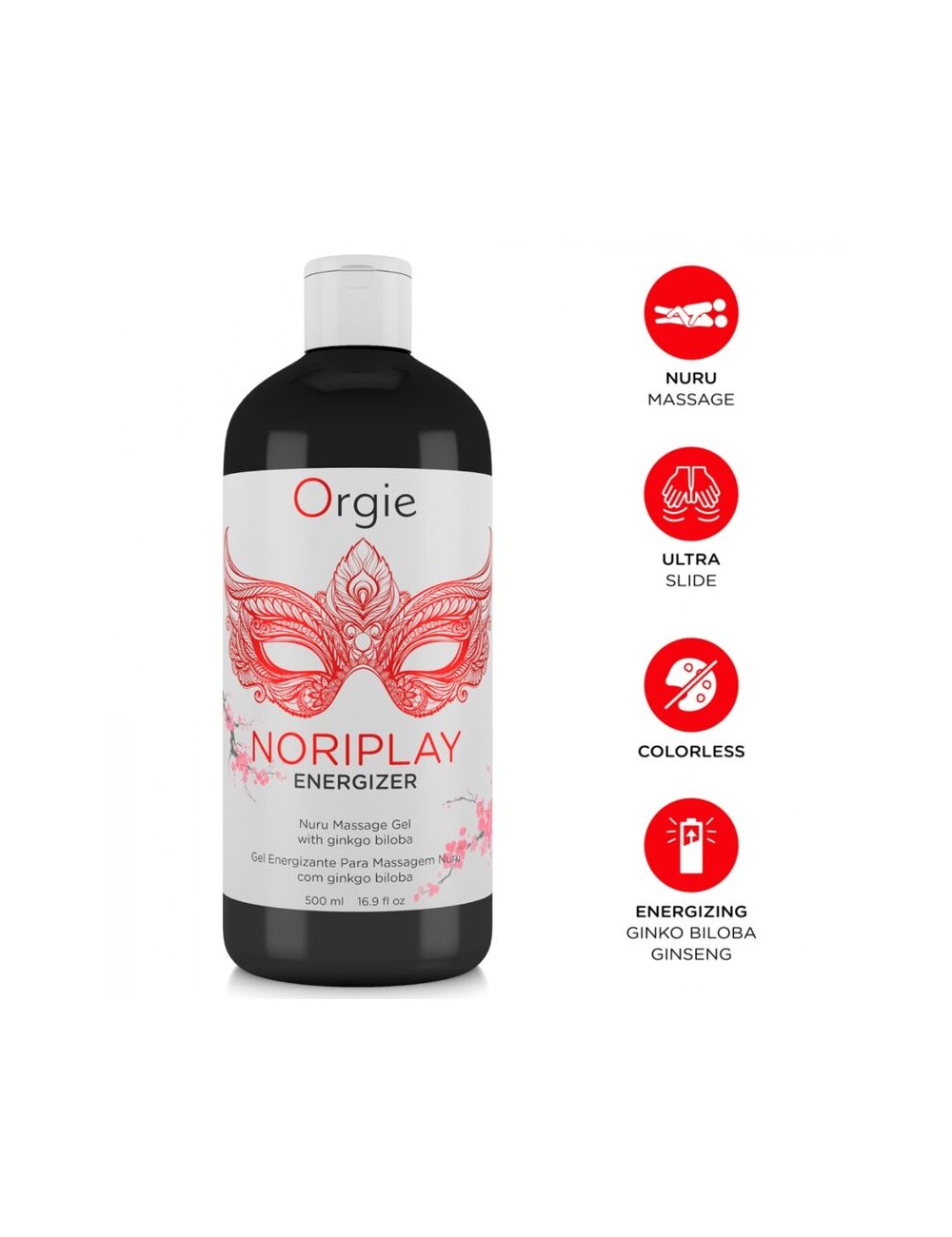 ORGIE - NORIPLAY ENERGIZER GEL DE MASSAGE NURU CORPS À CORPS 500 ML