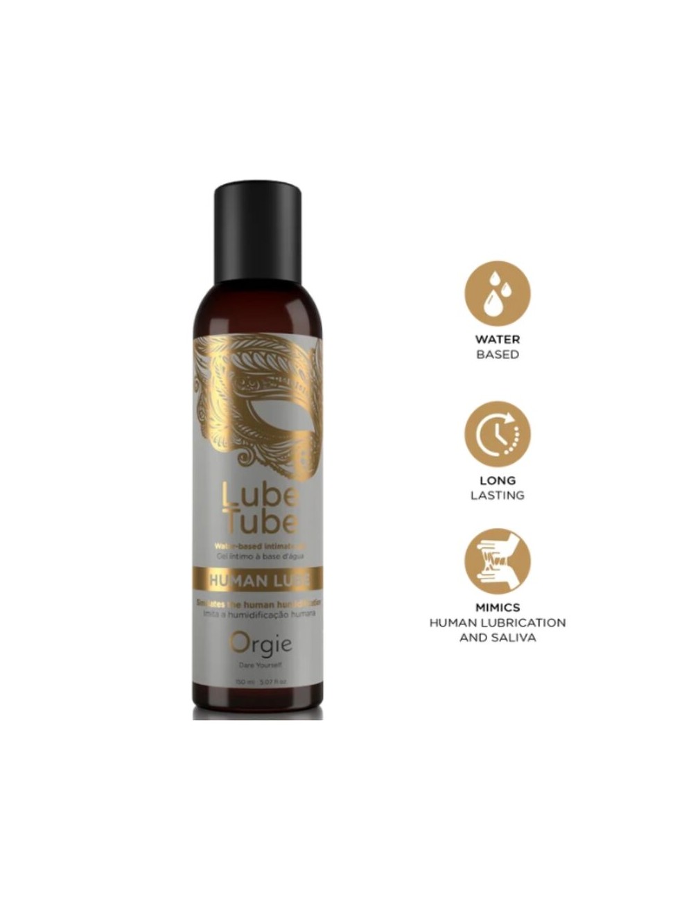 ORGIE - TUBE DE LUBRIFIANT HUMAIN À BASE DE EAU GEL INTIME 150 ML