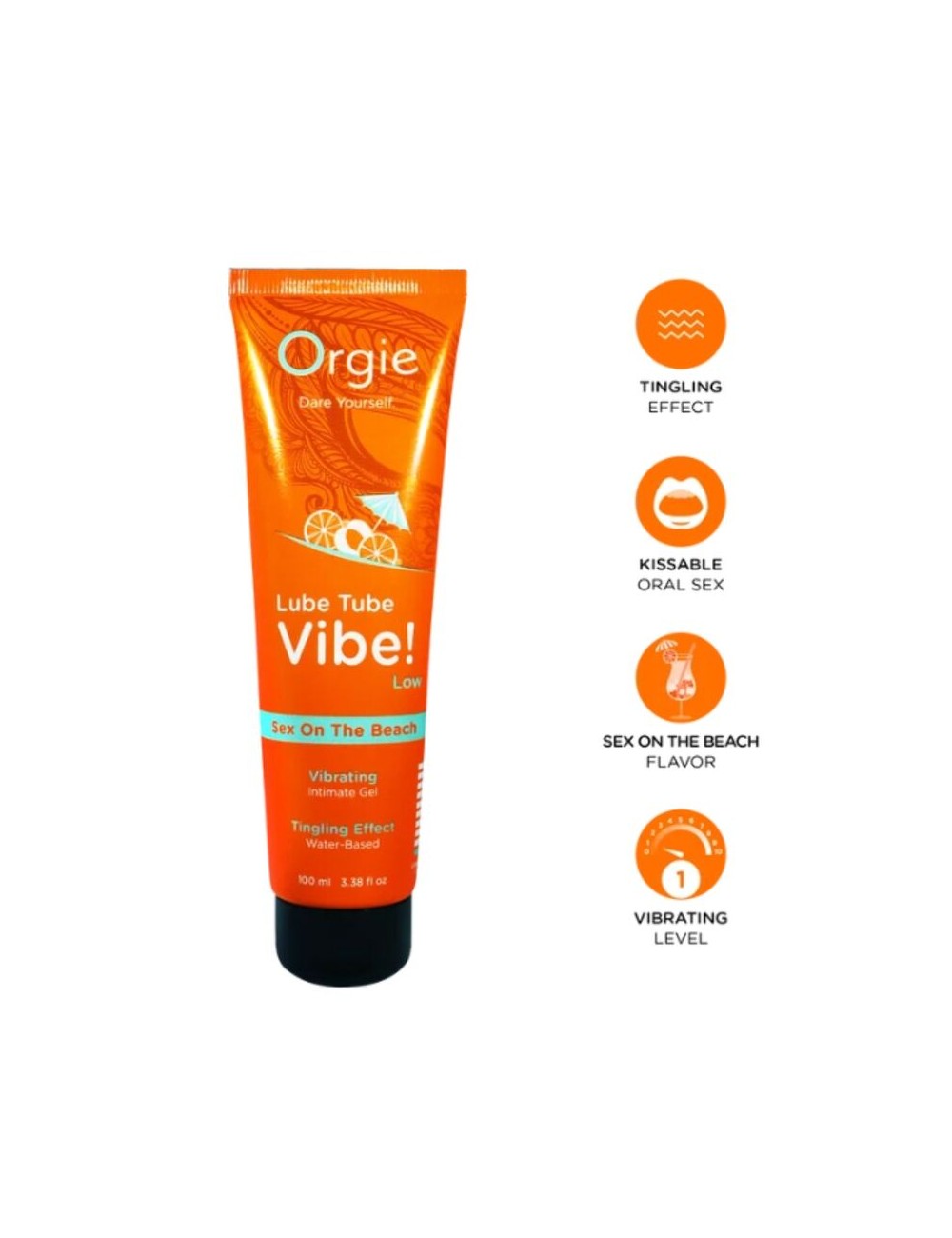 ORGIE - LUBE TUBE VIBE! SEX ON THE BEACH GEL INTIME À PEINE LÉGÈREMENT FROTTANT 100 ML
