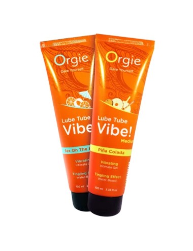 ORGIE - LUBRIFIANT TUBE VIBE! PIÑA COLADA GEL INTIME KISSABLE MOYEN PIQUANT 100 ML