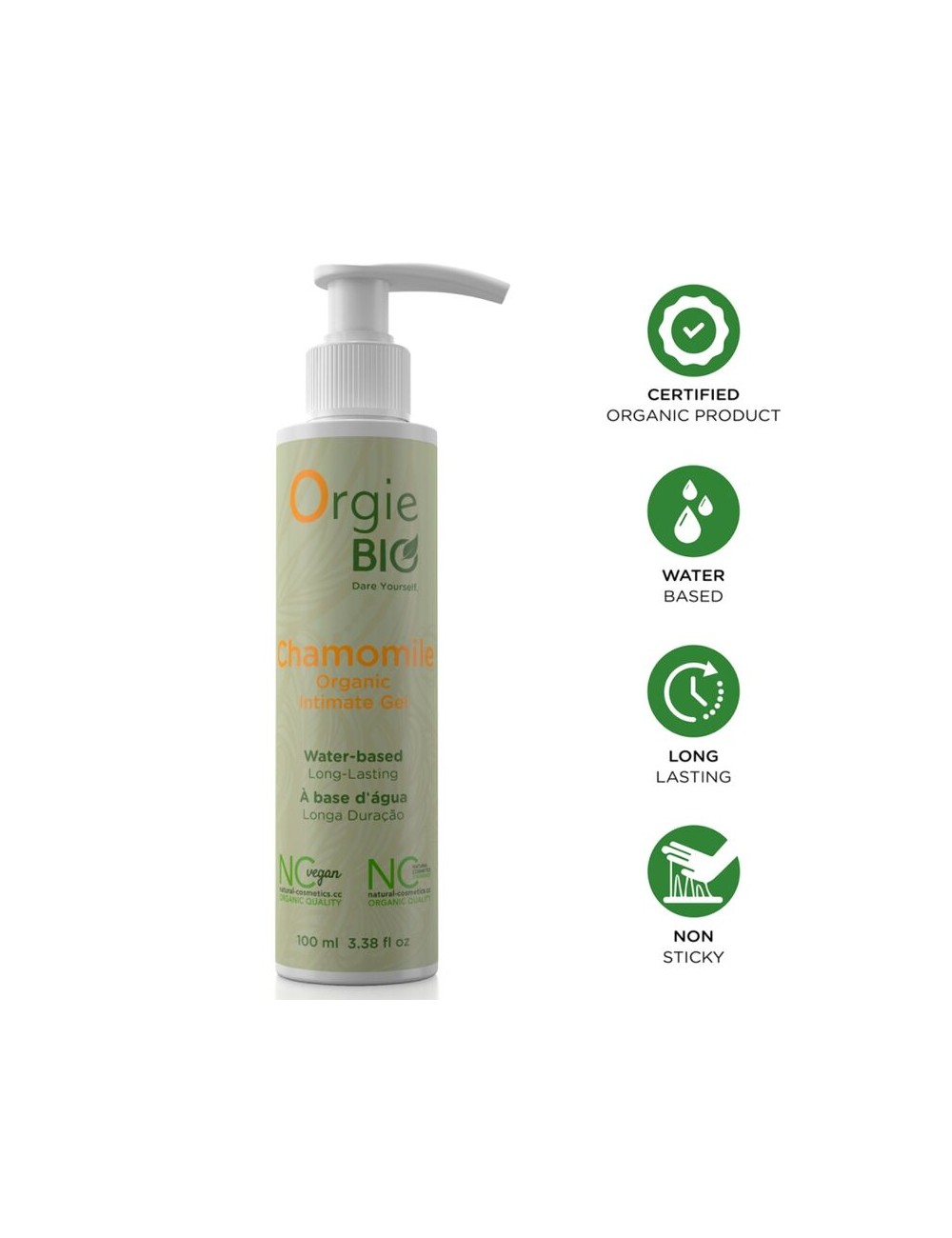 ORGIE - BIO CAMOMILLE GEL INTIME BIO À BASE DE EAU 100 ML
