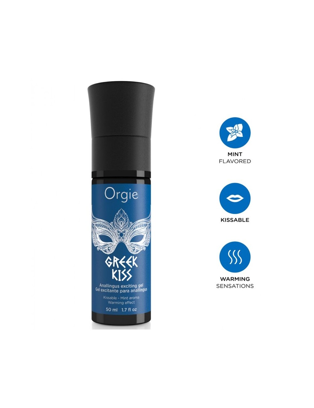 ORGIE - GREEK KISS GEL STIMULANT POUR ANALINGUS MENTHE 50 ML