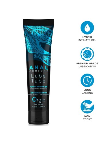 ORGIE - TUBE DE LUBRIFIANT ANAL COMFORT HYBRIDE GEL INTIME POUR LE SEXE ANAL 100 ML