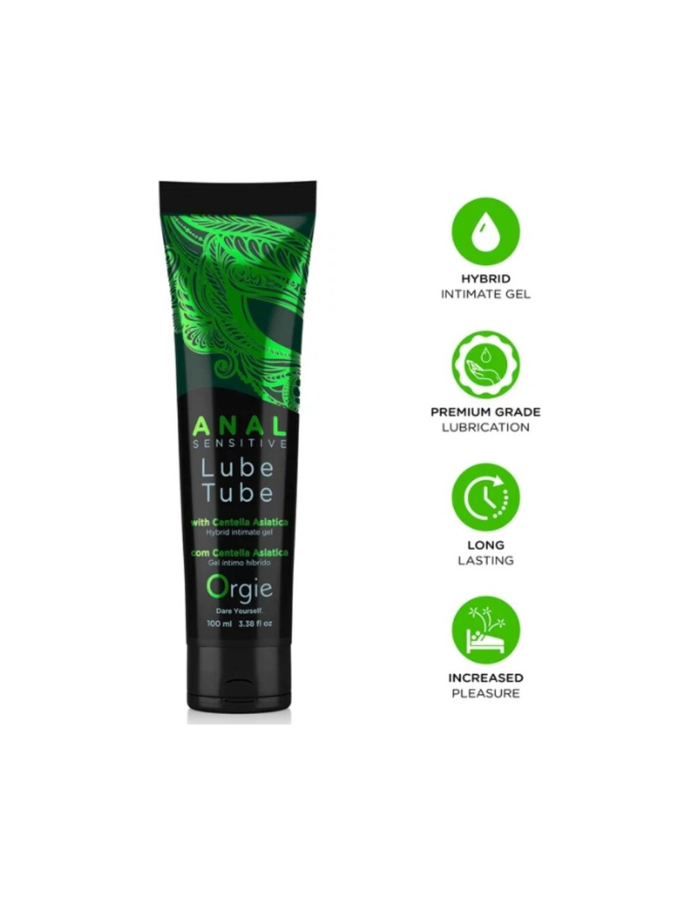 ORGIE - TUBE DE LUBRIFIANT HYBRIDE HYBRIDE POUR SEXE ANAL SENSITIVE 100 ML