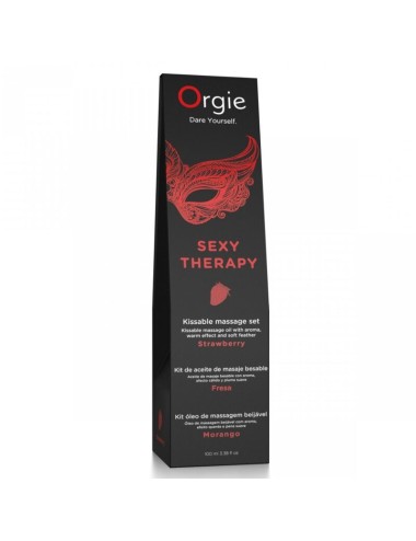 ORGIE - MASSAGE DES LÈVRES COFFRET DE MASSAGE KISSABLE À LA FRAISE 100 ML