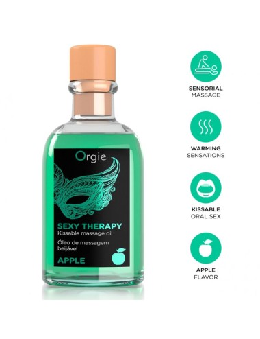 ORGIE - COFFRET DE MASSAGE POUR LES LÈVRES APPLE KISSABLE 100 ML