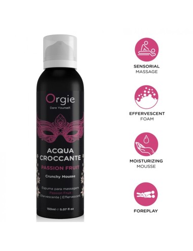ORGIE - MOUSSE DE MASSAGE CROQUANTE AUX FRUITS DE LA PASSION ACQUA CROCCANTE 150 ML