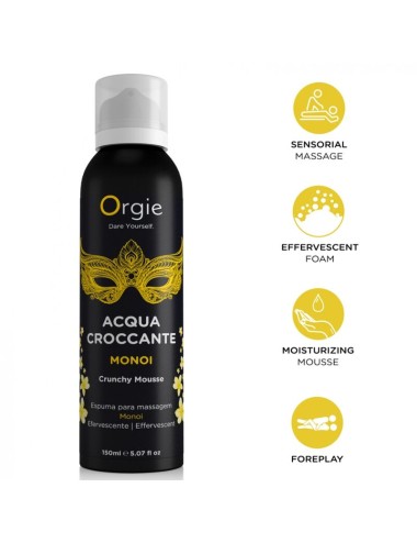 ORGIE - MOUSSE DE MASSAGE CROQUANTE AU MONOI ACQUA CROCCANTE 150 ML