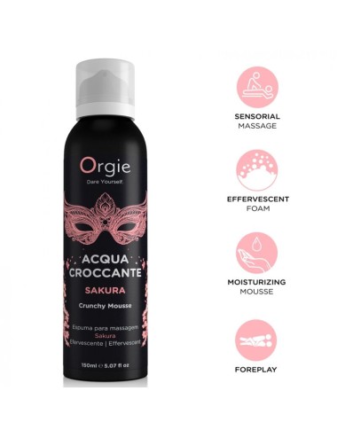 ORGIE - MOUSSE DE MASSAGE CROQUANTE ACQUA CROCCANTE SAKURA 150 ML