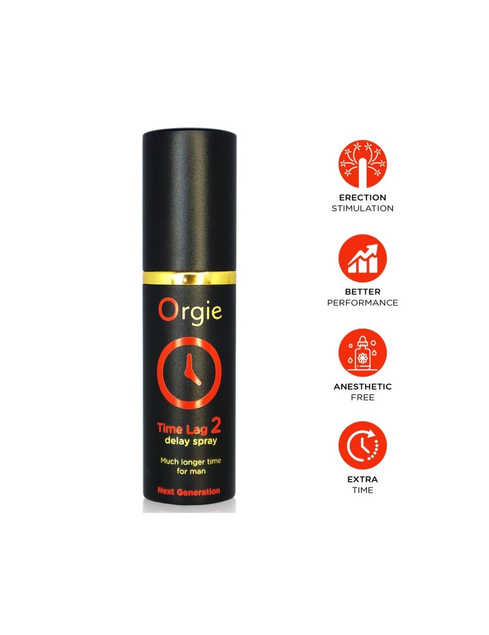 ORGIE - TIME LAG 2 SPRAY RETARDANT SANS ANESTHÉSIQUE 10 ML
