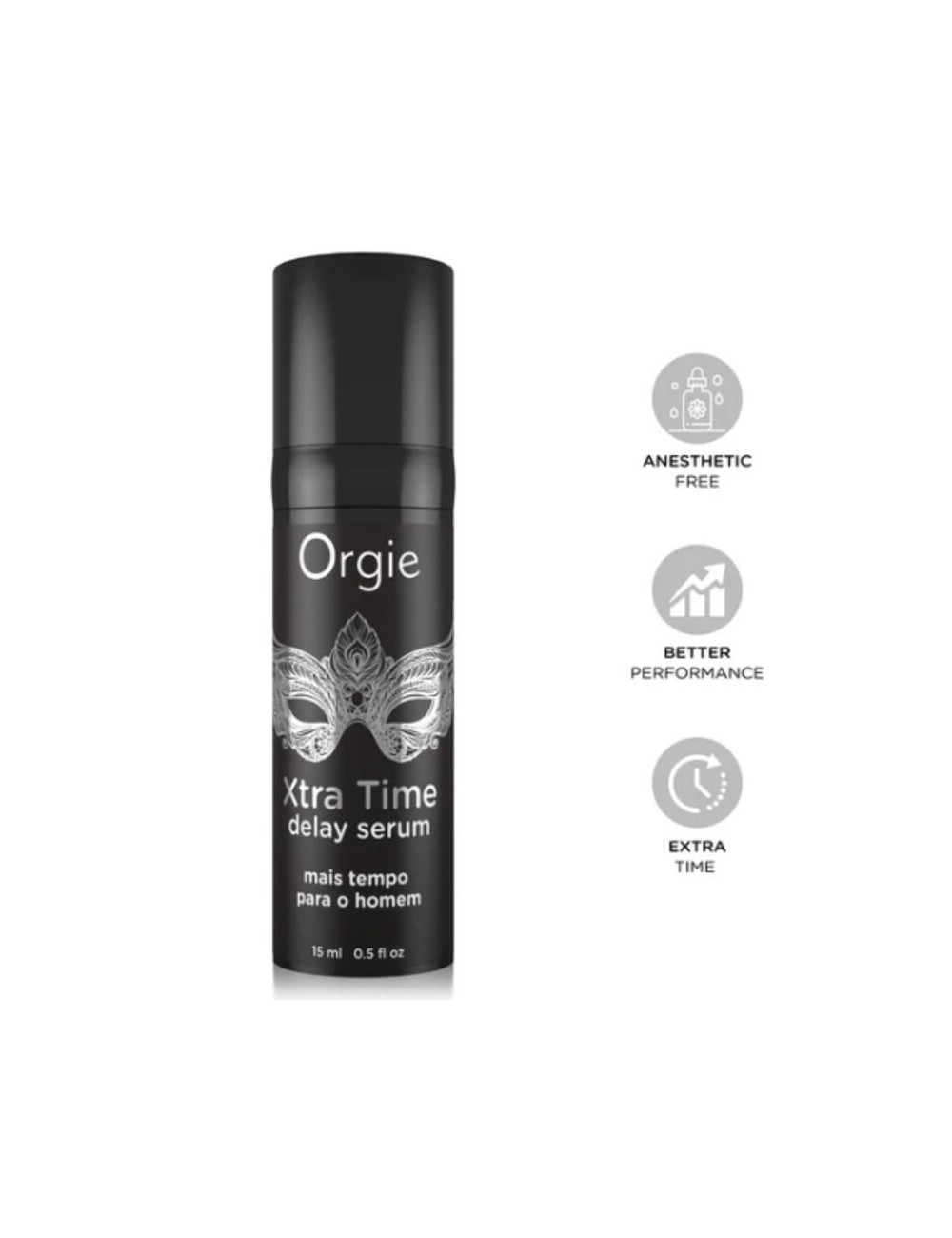 ORGIE - SÉRUM RETARDANT À BASE DE SILICONE XTRA TIME SANS ANESTHÉSIANT 15 ML