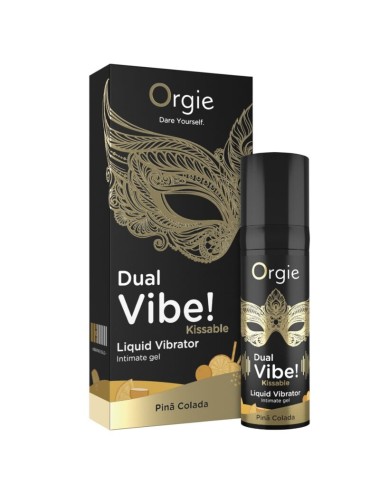 ORGIE - DOUBLE VIBE! VIBRATEUR LIQUIDE KISSABLE PIÑA COLADA 15 ML