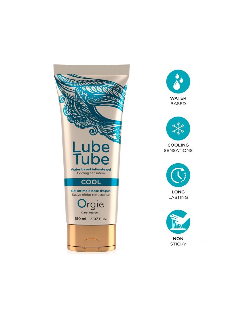 ORGIE - TUBE DE LUBRIFICATION GEL INTIME RAFRAÎCHISSANT À BASE DE EAU 150 ML
