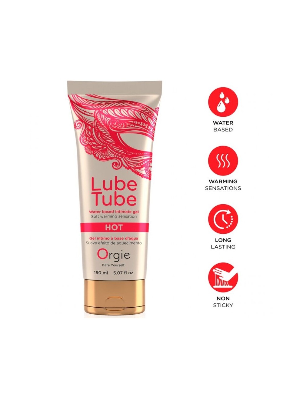 ORGIE - TUBE DE LUBRIFIANT CHAUFFANT À BASE DE EAU