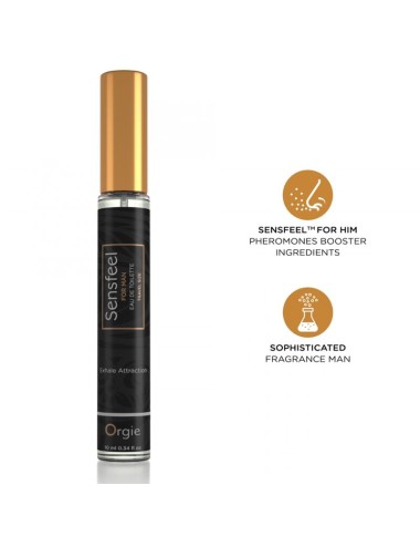 ORGIE - SENSFEEL POUR HOMME BOOSTER DE PHÉROMONES EAU DE TOILETTE FORMAT VOYAGE 10 ML