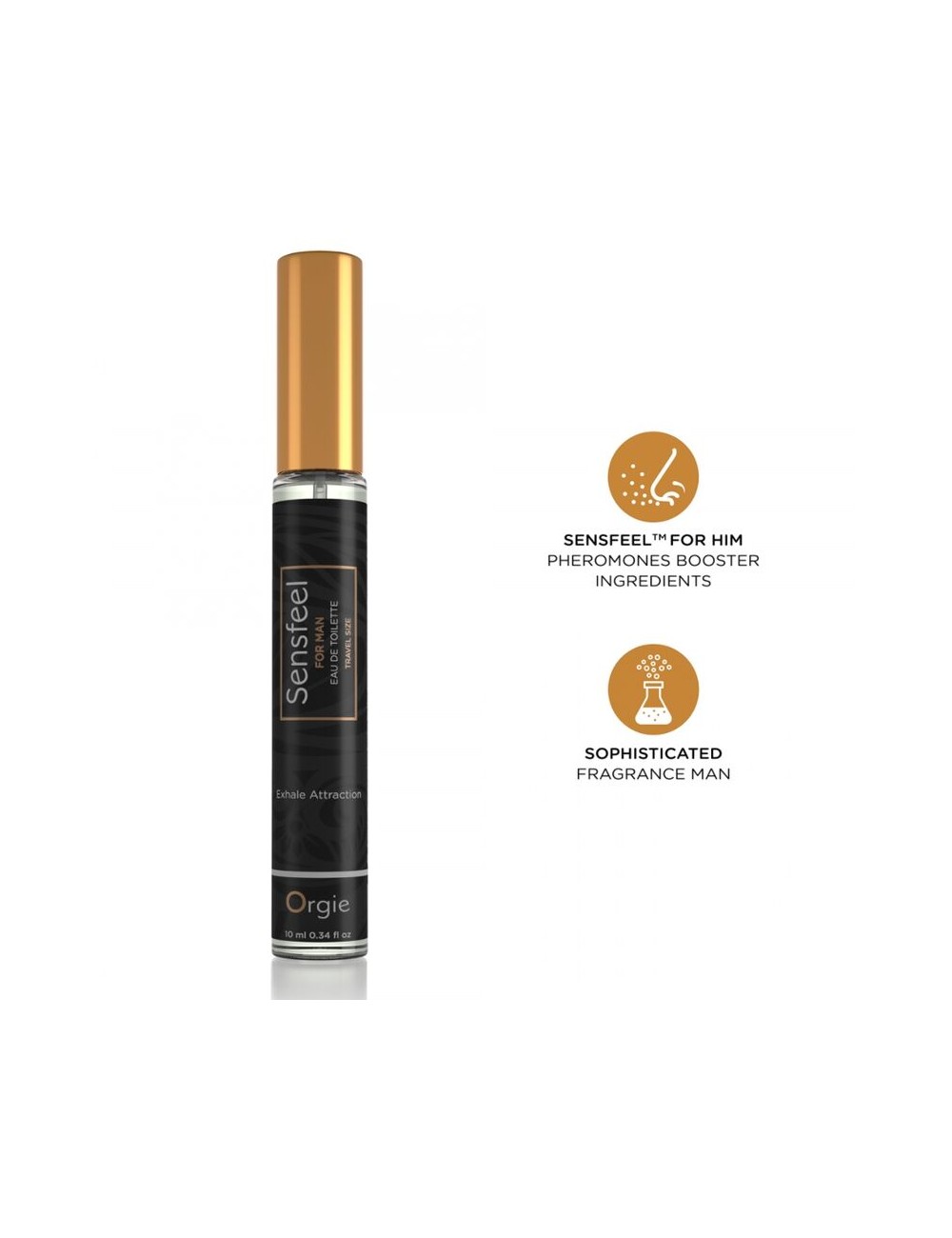 ORGIE - SENSFEEL POUR HOMME BOOSTER DE PHÉROMONES EAU DE TOILETTE FORMAT VOYAGE 10 ML