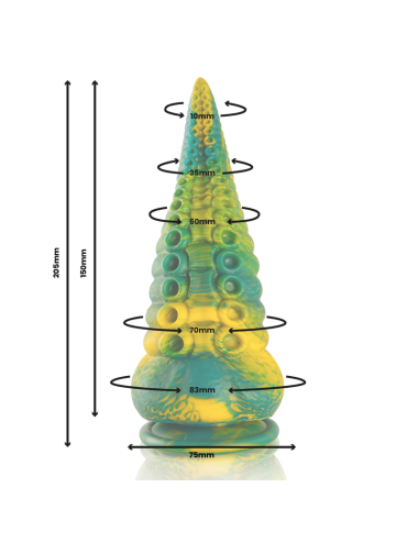 EPIC - GODEMICHET TENTACULE VERT CETUS GRANDE TAILLE