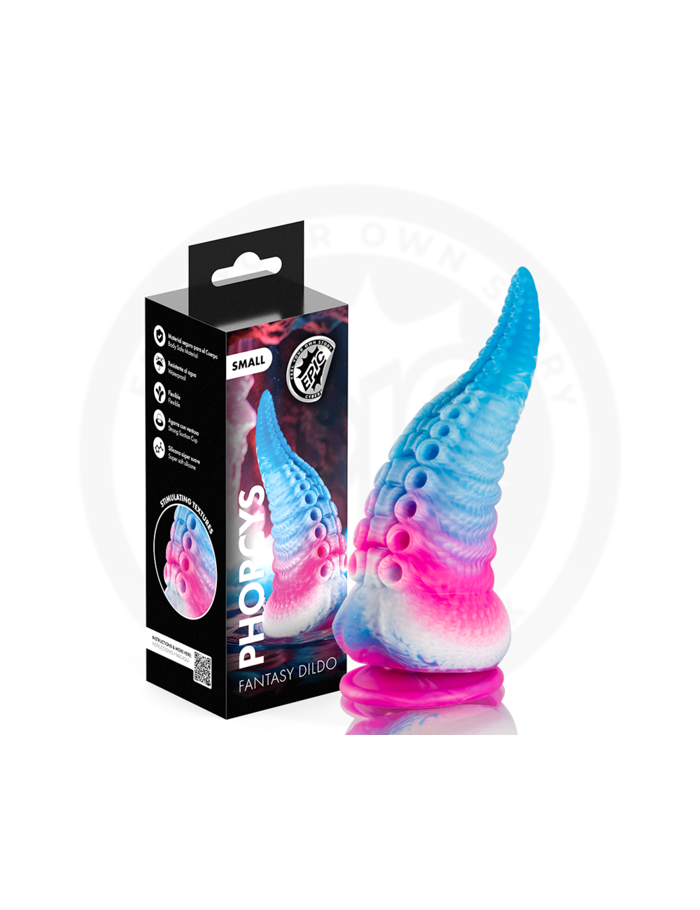 EPIC - PHORCYS GODEMICHET À TENTACULES BLEUS PETITE TAILLE