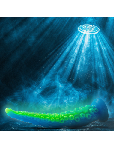 EPIC - SCYLLA GODEMICHET À TENTACULES FINES FLUORESCENTES GRANDE TAILLE