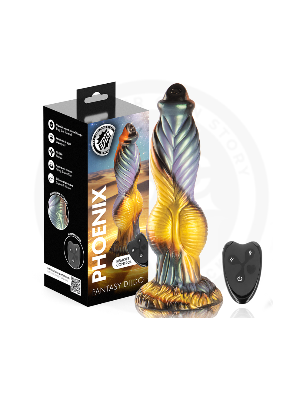 EPIC - PHOENIX DILDO LA RÉSURGENCE DU PLAISIR TÉLÉCOMMANDE RECHARGEABLE