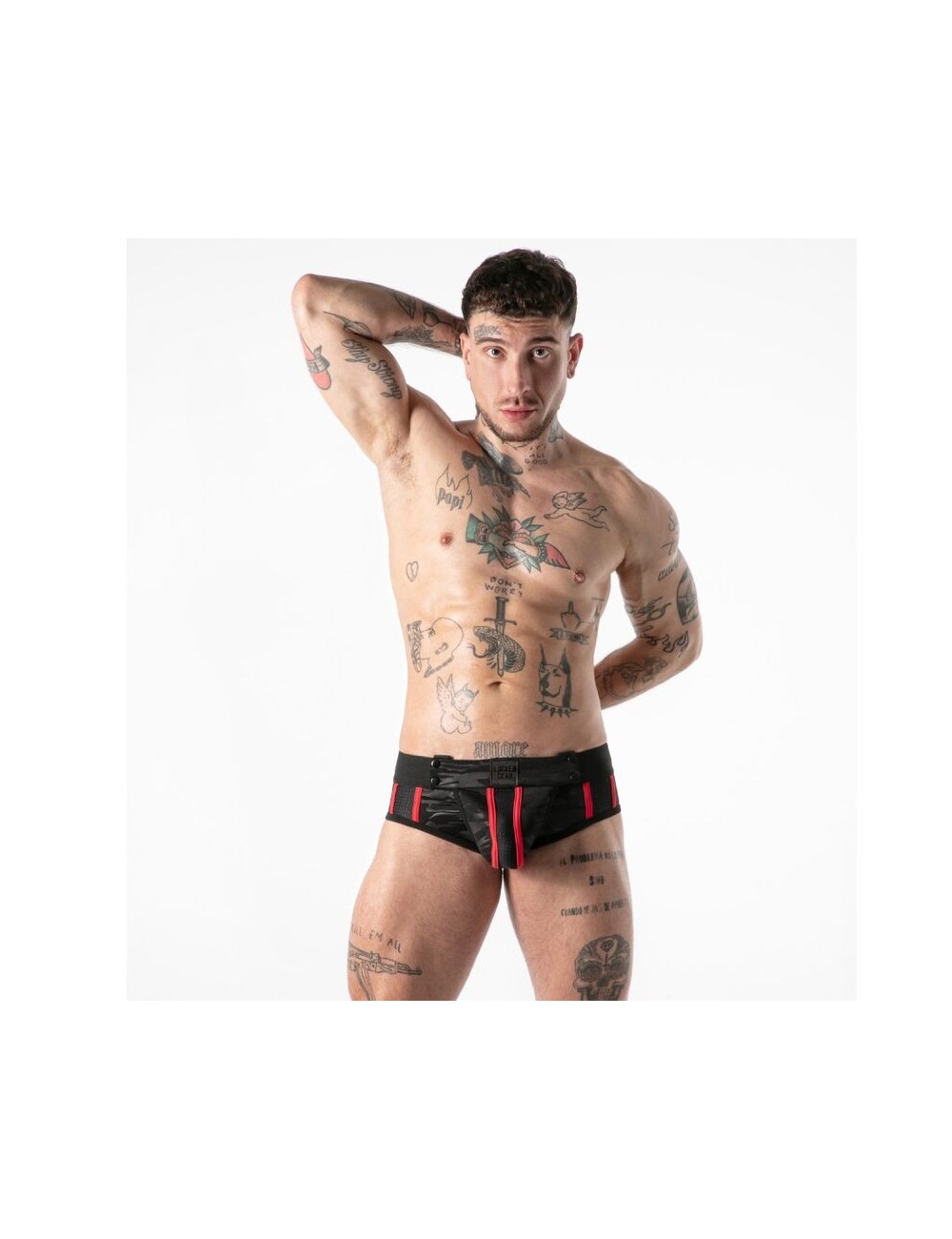 LOCKER GEAR - SLIP MILITAIRE COMPLET ROUGE S