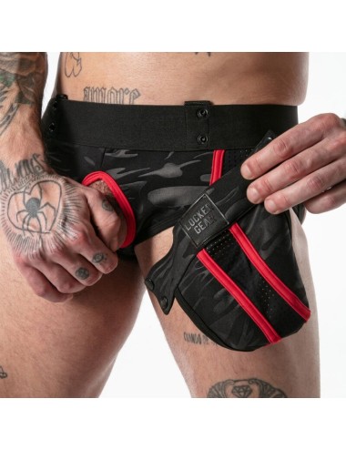 LOCKER GEAR - SLIP MILITAIRE COMPLET ROUGE XL