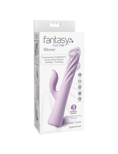 FANTASY FOR HER - VIBRATEUR FANTASY TWIST AVEC ROTATION ET POUSSE VIOLETTE