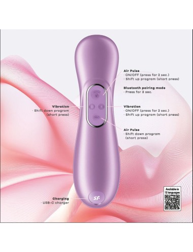 SATISFYER - PRO 2 GÉNÉRATION 4 STIMULATEUR CLITORIAL AMÉTHYSTE