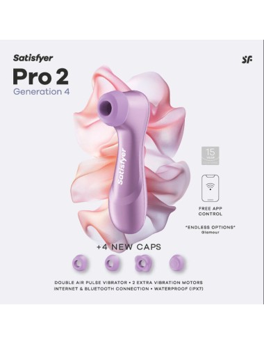 SATISFYER - PRO 2 GÉNÉRATION 4 STIMULATEUR CLITORIAL AMÉTHYSTE