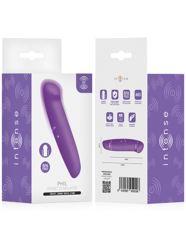 INTENSE - PHIL VIBRATEUR POINT G VIOLET 13 CM