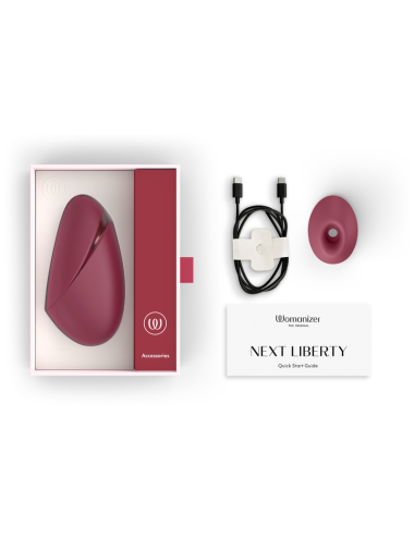 WOMANIZER - STIMULATEUR CLITORIAL 3D NEXT LIBERTY BORDEAUX