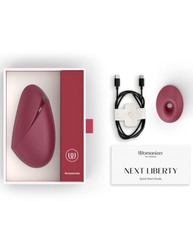 WOMANIZER - STIMULATEUR CLITORIAL À SUCCION NEXT 14 NIVEAUX D'INTENSITÉ BORDEAUX