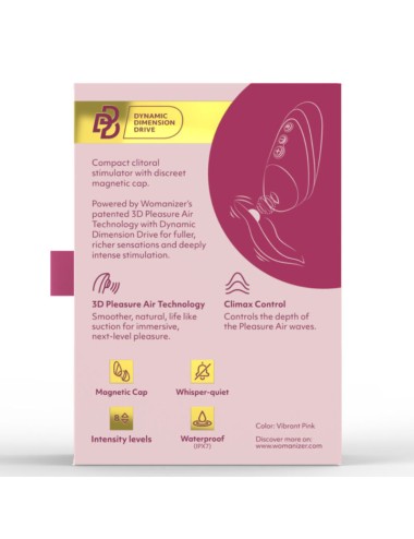 WOMANIZER - STIMULATEUR CLITORIAL À SUCCION NEXT 14 NIVEAUX D'INTENSITÉ BORDEAUX
