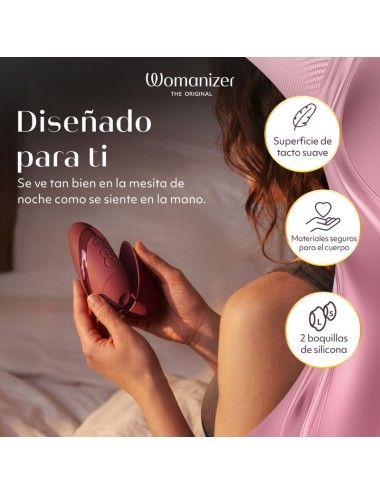 WOMANIZER - STIMULATEUR CLITORIAL À SUCCION NEXT 14 NIVEAUX D'INTENSITÉ BORDEAUX