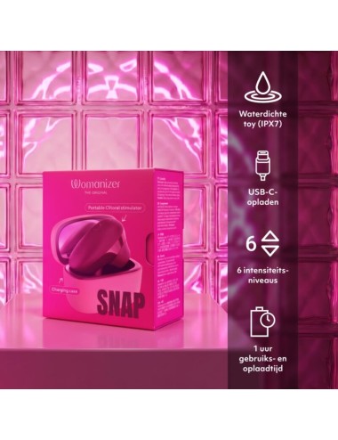 WOMANIZER - STIMULATEUR CLITORIAL À SUCCION PAR PRESSION 6 NIVEAUX D'INTENSITÉ BAIE ÉCRASÉE
