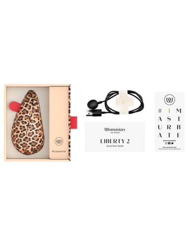 WOMANIZER - LIBERTY 2 STIMULATEUR CLITORIAL À SUCCION 8 NIVEAUX D'INTENSITÉ IMPRIMÉ LÉOPARD