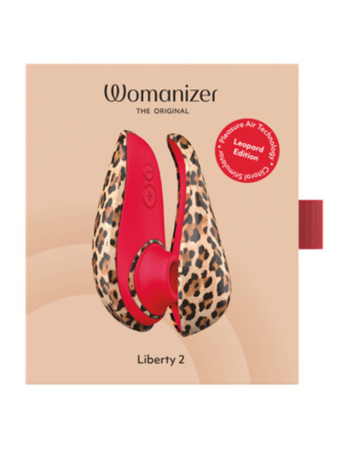 WOMANIZER - LIBERTY 2 STIMULATEUR CLITORIAL À SUCCION 8 NIVEAUX D'INTENSITÉ IMPRIMÉ LÉOPARD